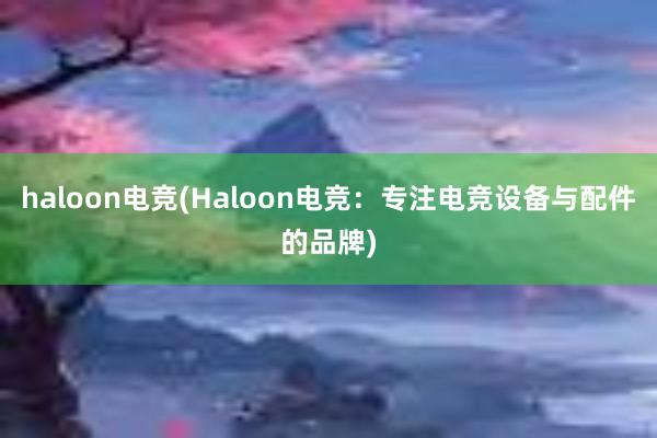 haloon电竞(Haloon电竞：专注电竞设备与配件的品牌)