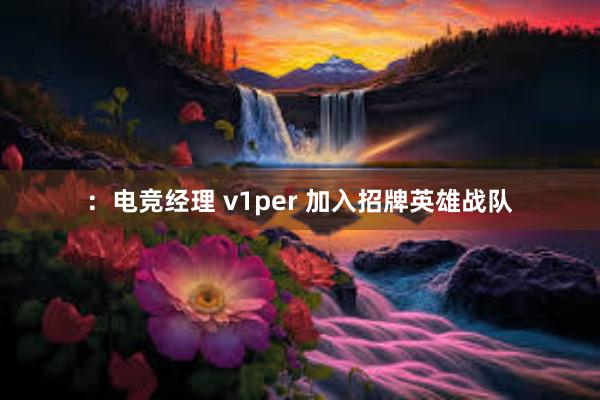 ：电竞经理 v1per 加入招牌英雄战队