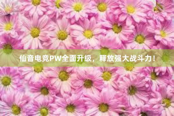 仙音电竞PW全面升级，释放强大战斗力！