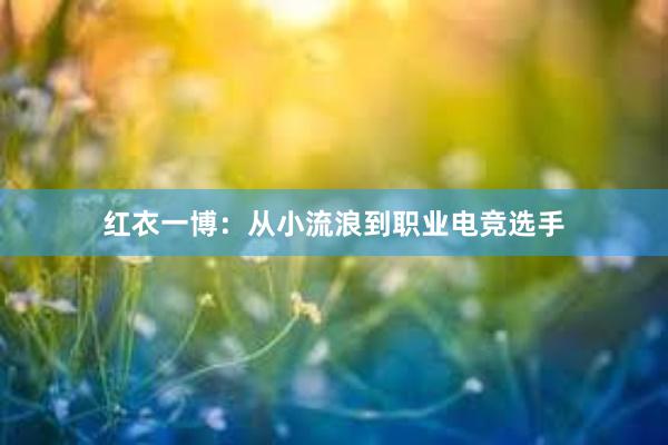 红衣一博：从小流浪到职业电竞选手