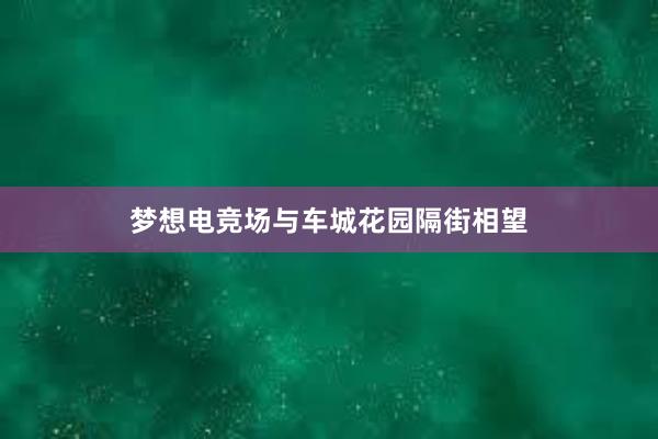 梦想电竞场与车城花园隔街相望