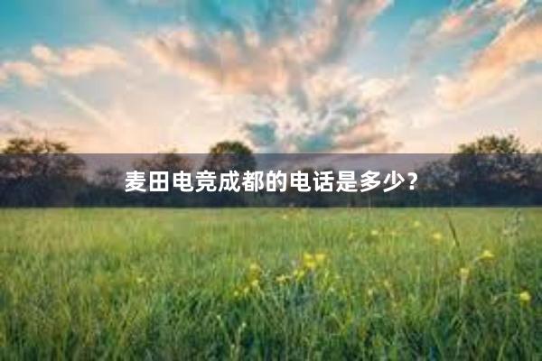 麦田电竞成都的电话是多少？